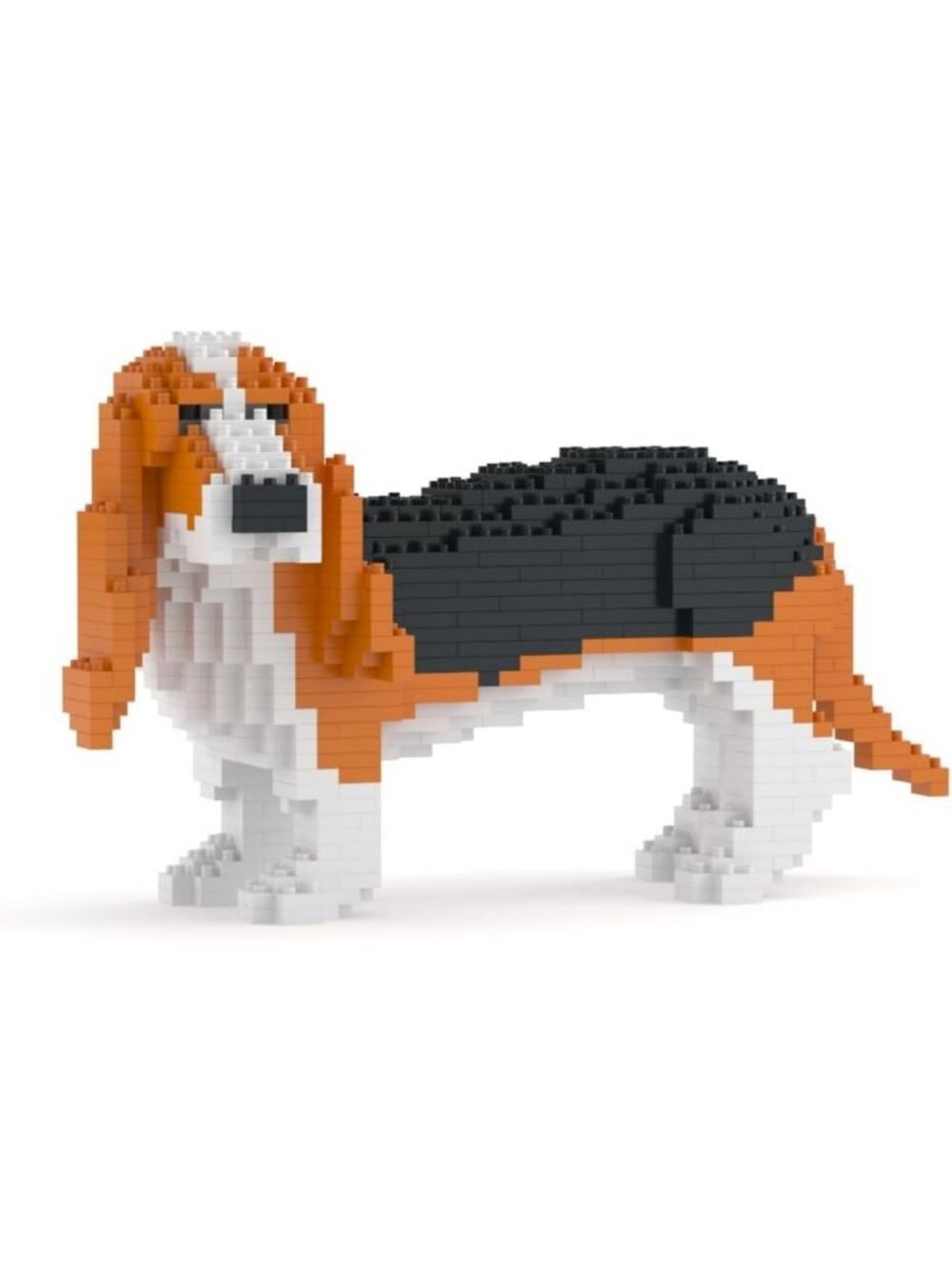 Basset Hound Dog Building Blocks Set | Creative Plastic Construction Toy for